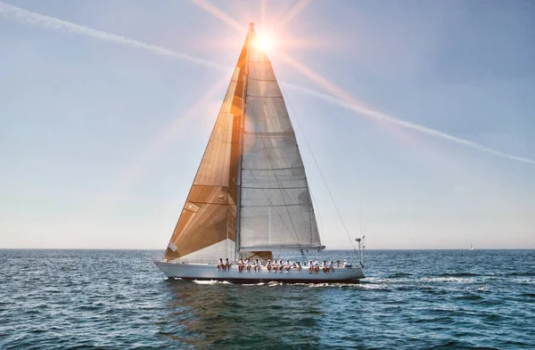 Photo Sailboat Sailing Ocean — Stock Photo, Image