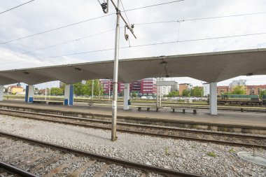 Zagreb tren istasyonunda