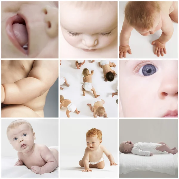 Baby girls and boys — Stock Photo, Image