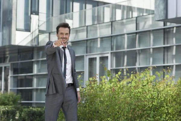 Businessman pointing at you — Stock Photo, Image