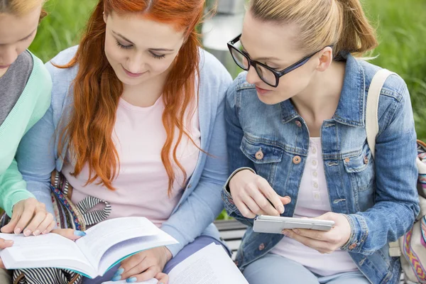 Women studying together