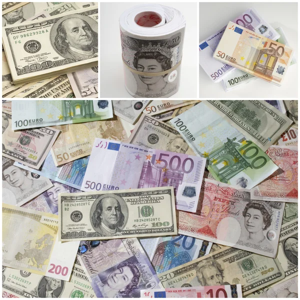 Different paper currencies — Stock Photo, Image