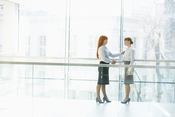 Businesswomen shaking hands — Stock Photo, Image