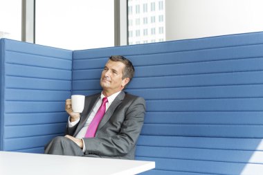 İşadamı alma kahve molası