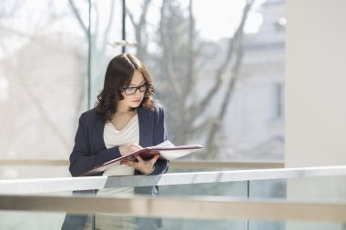 belgeleri gözden geçirme iş kadını
