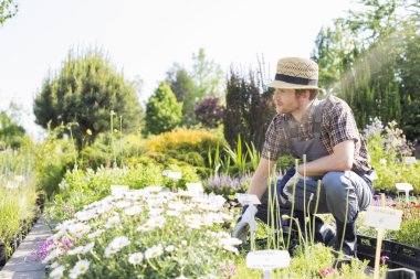 Adam başka tarafa bakıyor.