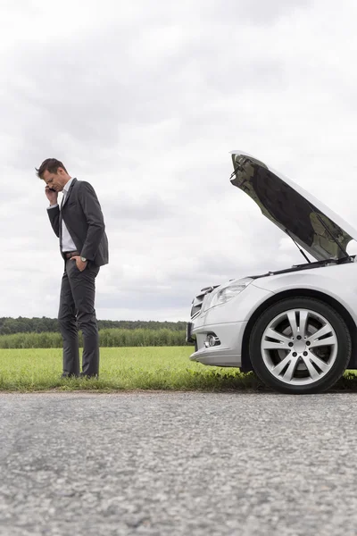 Businessman using cell phone — Stock Photo, Image