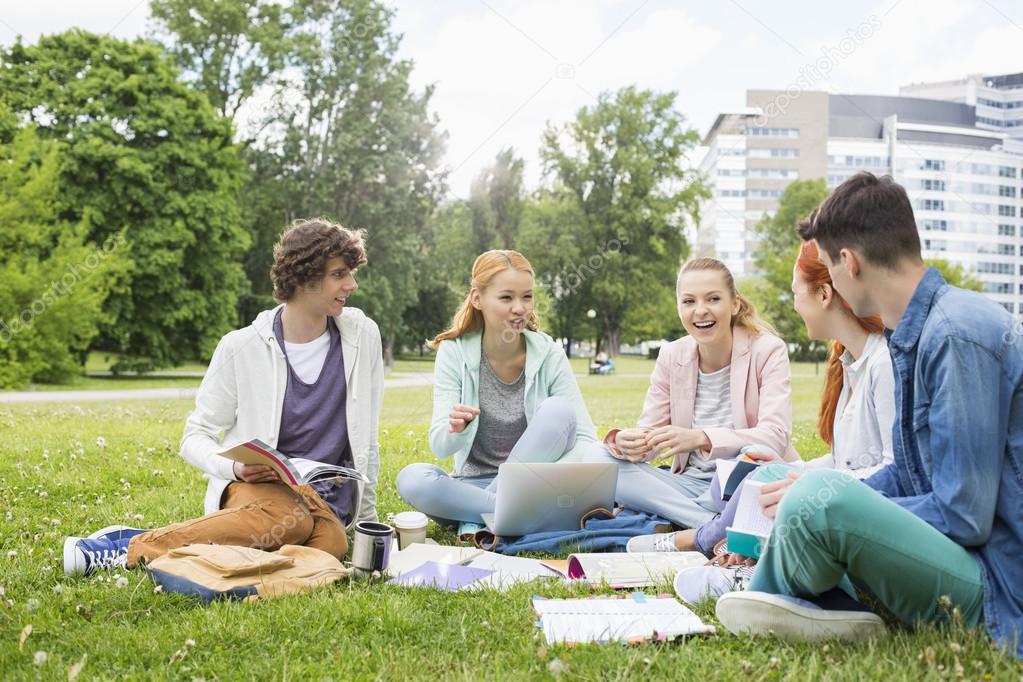 friends studying together