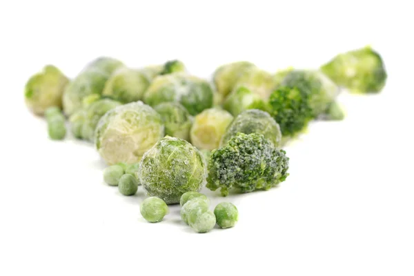 Alimenti congelati verdi — Foto Stock