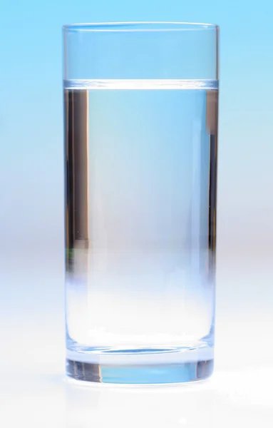 Glass with crystal  water — Stock Photo, Image