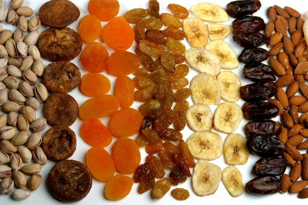 Mix of raisins and nuts — Stock Photo, Image