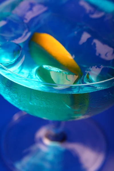 Blue curacao drink — Stock Photo, Image