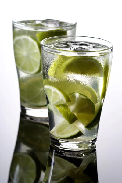 Glasses of tasty drinks — Stock Photo, Image