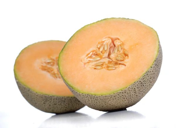 Two halves of Melon — Stock Photo, Image