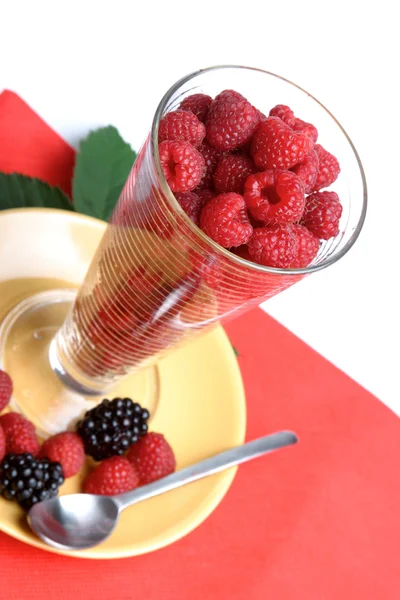 Sabroso postre de frambuesa — Foto de Stock