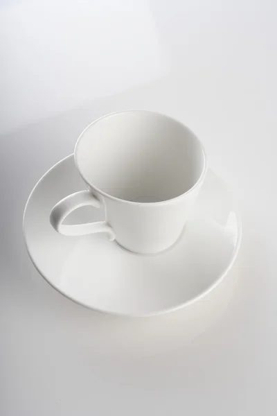 Порожній чашки білий — стокове фото