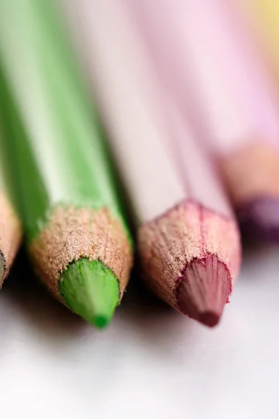 Wooden colorful  pencils — Stock Photo, Image