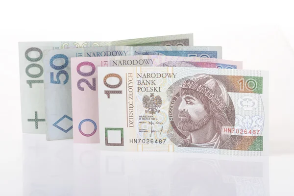 Pools geld - zloty — Stockfoto
