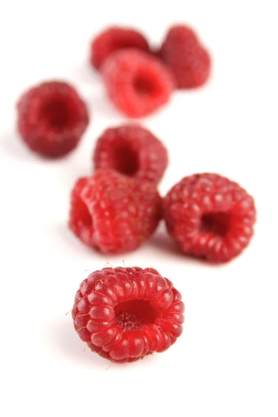 Frambuesas rojas dulces — Foto de Stock