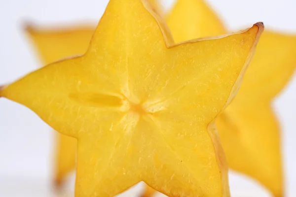 Skivor gul Carambola frukt — Stockfoto