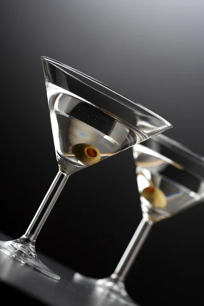 Drycker i martini glas — Stockfoto