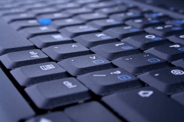 black laptop keyboard