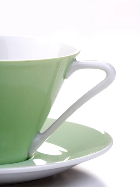 Green empty cup — Stock Photo, Image