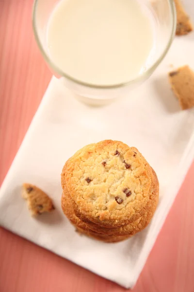 Süße Kekse auf Stoff — Stockfoto