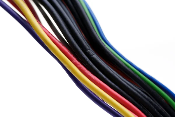 Cables de computadora coloridos — Foto de Stock