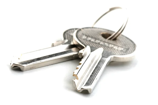 Twee sleutels van de deur — Stockfoto