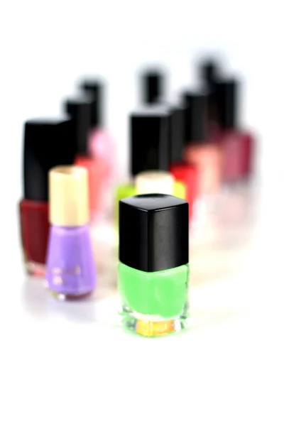 Colorful Fingernail Polishes — Stock Photo, Image