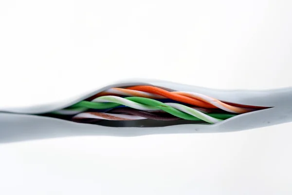 White Computer cable — Stock Photo, Image