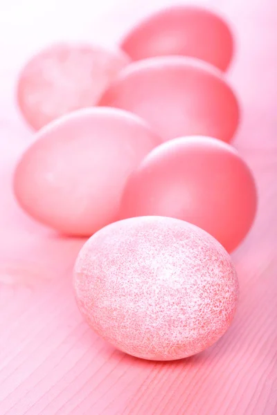 Uova di Pasqua rosa — Foto Stock