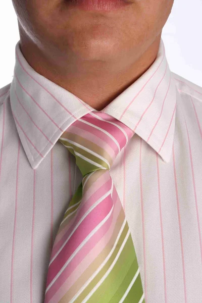 Pink tie on man — Stock Photo, Image