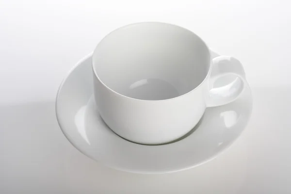 Boş beyaz fincan — Stok fotoğraf