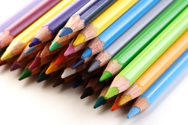 Rainbow colored pencils — Stock Photo, Image