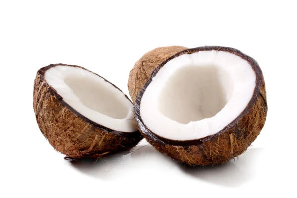 在白色背景上的椰子 — 图库照片
