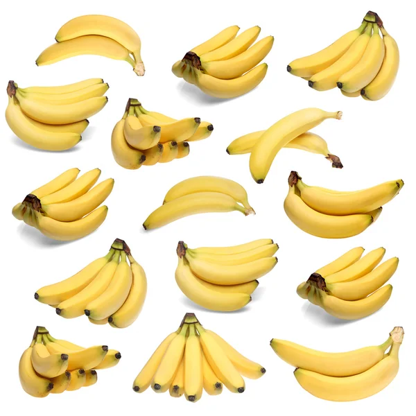 Bunches of bananas, set — Stock Photo, Image