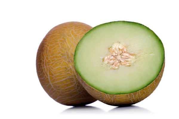 Two halves of Melon — Stock Photo, Image