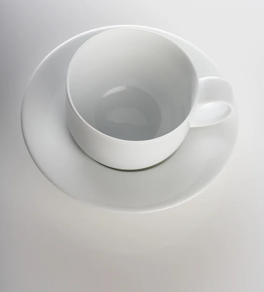 Пустая белая чашка — стоковое фото
