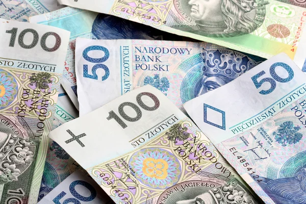 Polish currency, banknotes — Stock Photo, Image