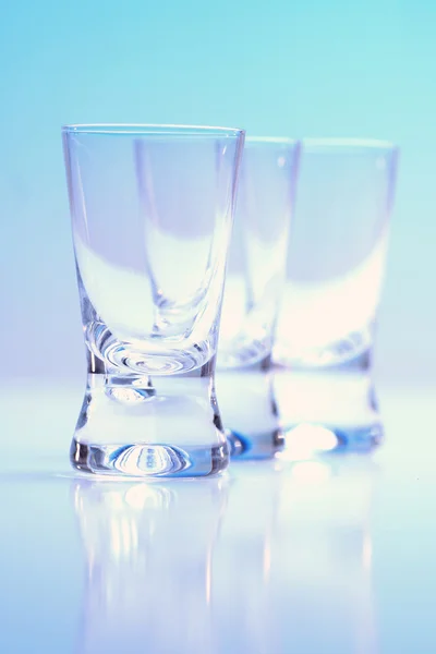 Crystal vodky brýle — Stock fotografie