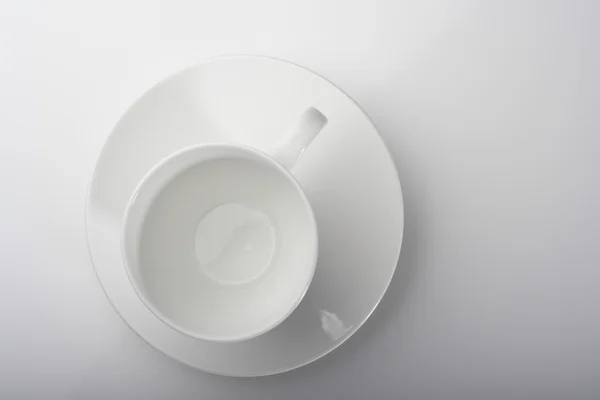 Taza blanca vacía — Foto de Stock