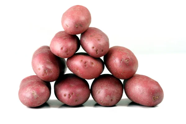 Çiğ kırmızı patates — Stok fotoğraf