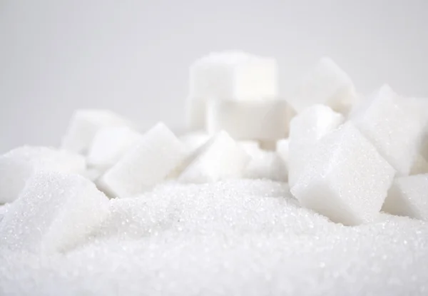 Vit klump socker — Stockfoto