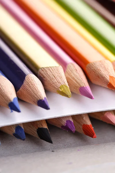 Rainbow colored pencils — Stock Photo, Image