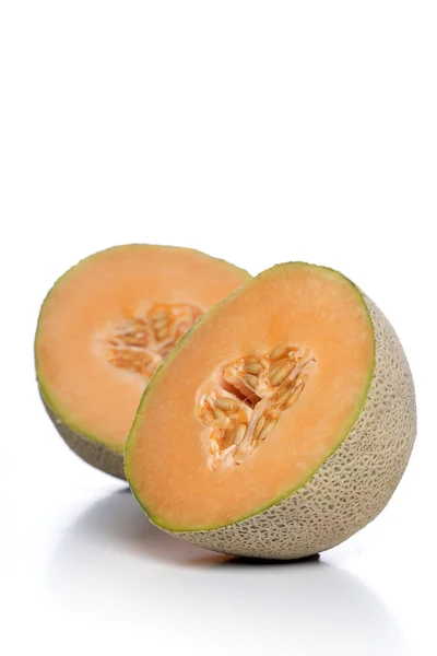 Two halves of Melon — Stock Photo, Image