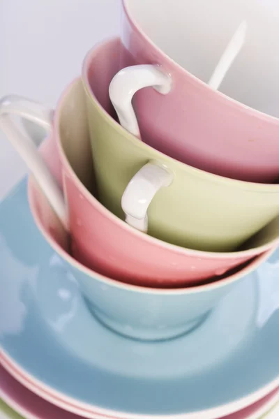 Empty cups in stack — Stock Photo, Image