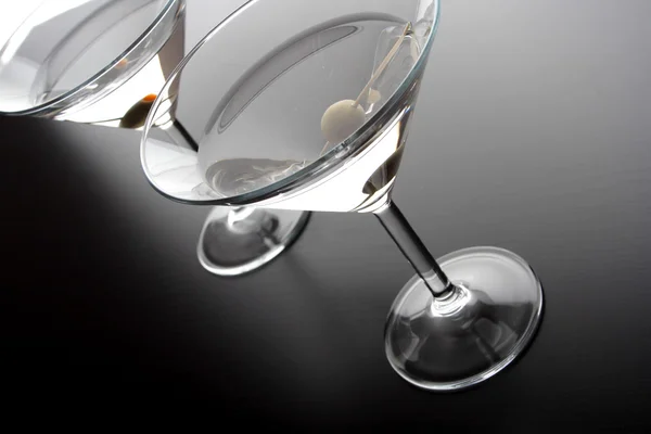 Drinks in martini glasses — Stock Photo, Image