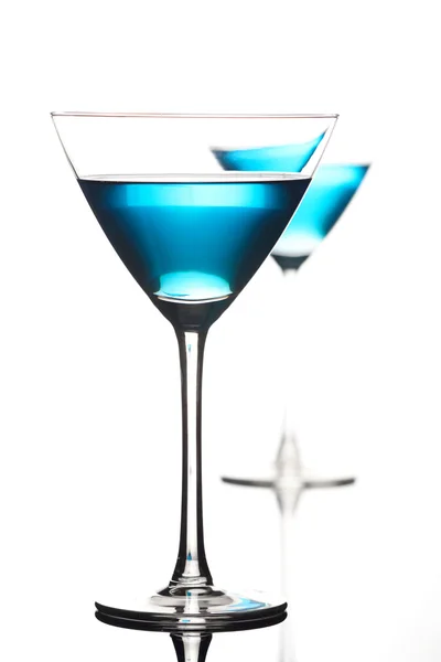 Drinks in martini glasses — Stock Photo, Image